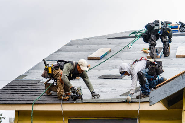 Professional Gutter Installation technician working in Lowellville, OH